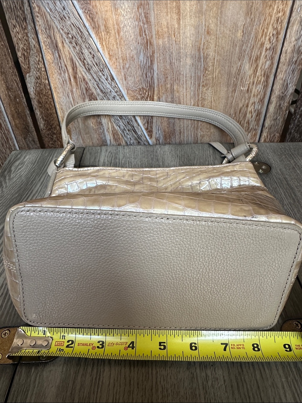 Brighton Cherie Beachwood Patent Croc-Embossed Leather Shoulder Bag Purse - Picture 13 of 16